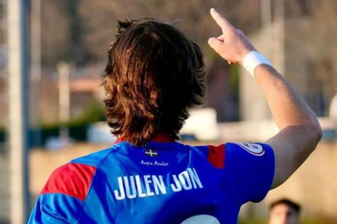 Siguen los goles de Julen Jon Guerrero como jugador cedido por el Real Madrid en la SD Amorebieta.