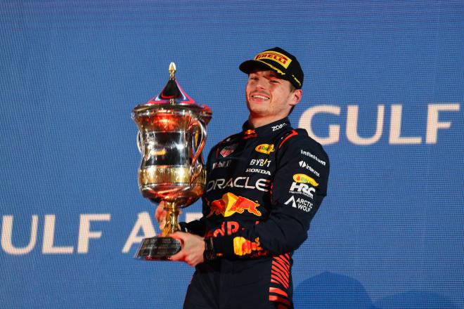 Max Verstappen celebrando la primera victoria de la temporada. (Fuente: Cordon Press)