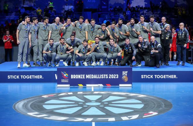 Selección de Balonmano medalla de bronce en el mundial (Foto: Cordon Press).