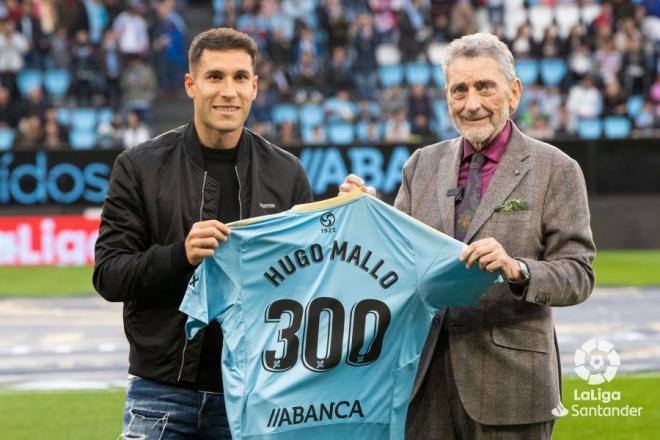 Homenaje a Hugo Mallo por sus 300 partidos con el Celta (Foto: LaLiga).