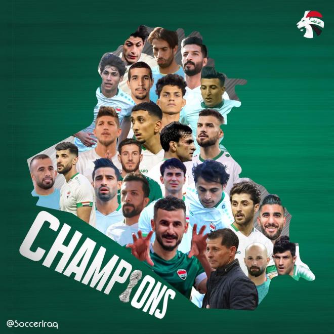 Irak Campeona de la Copa del Golfo (Foto: @AGCFF).