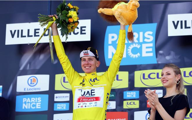 Tadej Pogacar campeón de la Vuelta a París-Niza (Foto: Cordon Press).