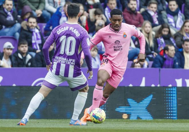 Pierre-Gabriel jugador del Espanyol, ante el Valladolid (Foto: Cordon Press).