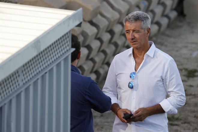 Miguel Ángel Gil Marín, en un entrenamiento del Atlético de Madrid en Majadahonda (Foto: EFE).