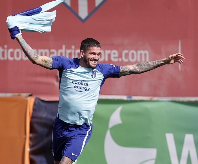 Rodrigo de Paul, en una sesión del Atlético de Madrid (Foto: ATM).