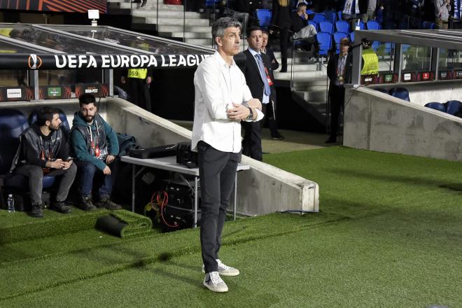 Imanol Alguacil, en el Real Sociedad - Roma (Foto: Giovanni Batista).