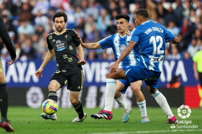 Luca ante el Espanyol en Cornellá. (Foto: LaLiga).