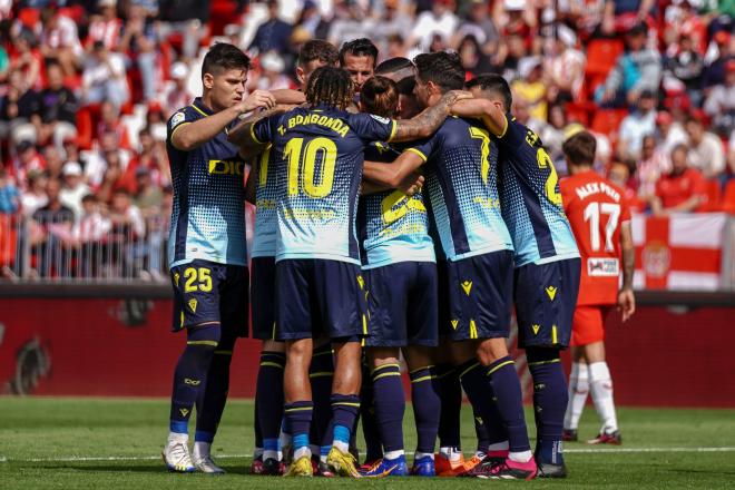 Celebración del gol en el Almería - Cádiz (Foto: LaLiga).