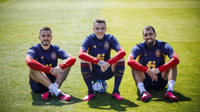 Joselu, Iago Aspas y Borja Iglesias aportaran junto a Morata los goles (Foto: redes sociales RFEF)