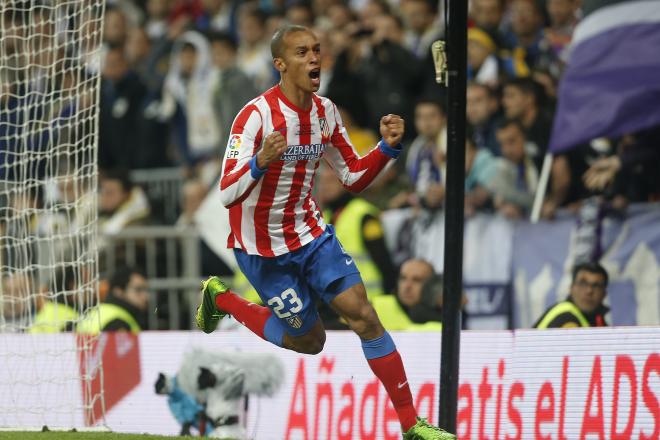 Miranda, celebrando su gol en la final de la Copa del Rey de 2013 en el Bernabéu. (Cordon Press)