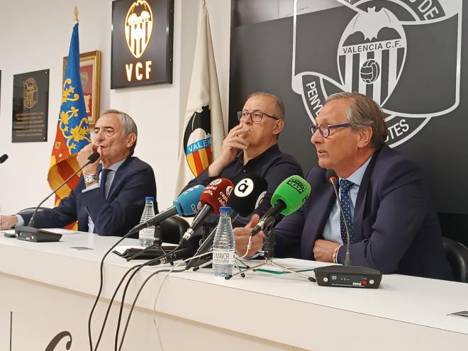 Rueda de prensa de De Torino a Mestalla para repasar las acciones contra Peter Lm.