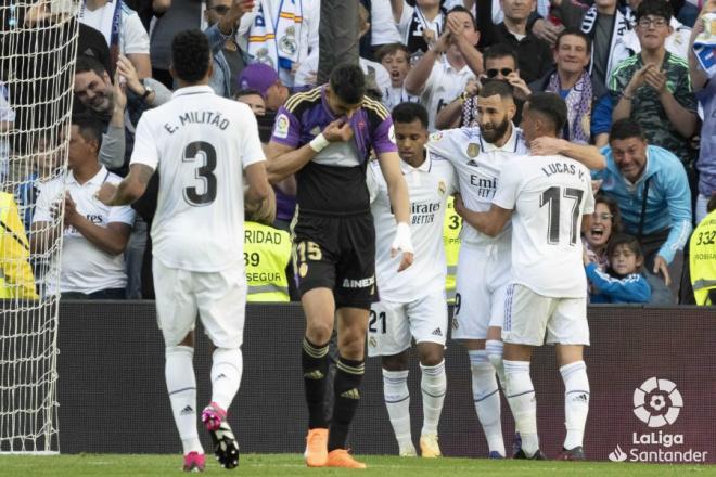 El Yamiq ante el Madrid en el Santiago Bernabéu. (Foto: LaLiga).