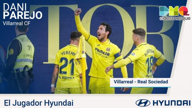 Dani Parejo, Jugador Hyundai del Villarreal-Real Sociedad.