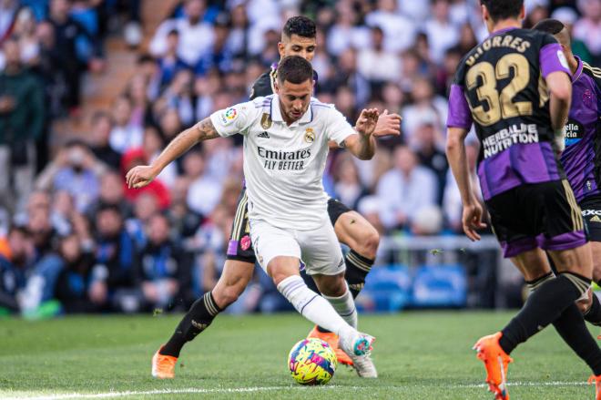 Eden Hazard, durante el Real Madrid-Valladolid (Foto: Cordon Press).