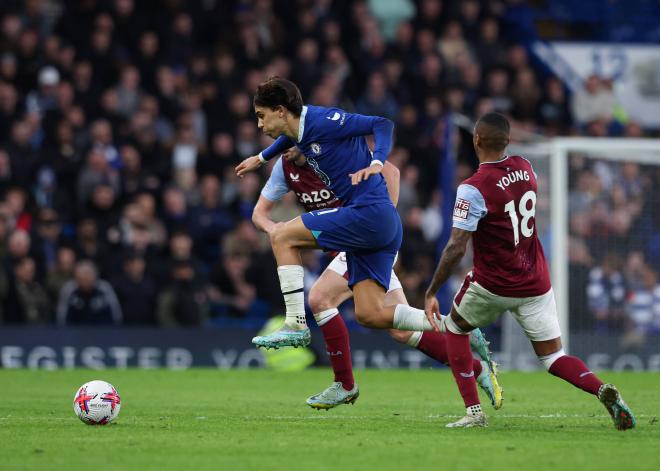 Joao Félix, en el partido del Chelsea contra el Aston Villa (Foto: Cordon Press).