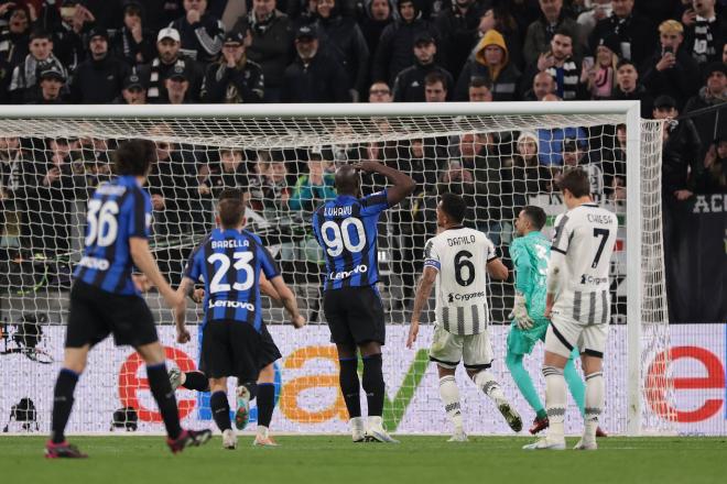Romelu Lukaku celebrando el empate ante la Juventus (Foto: Cordon Press).