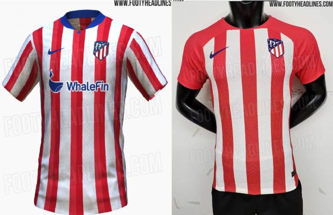 Así iba a ser la camiseta del Atlético de Madrid y así será finalmente (vía Footy Headlines).