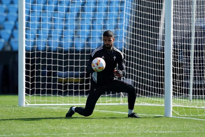 Christian Joel entrena con el Celta B (Foto: RC Celta).