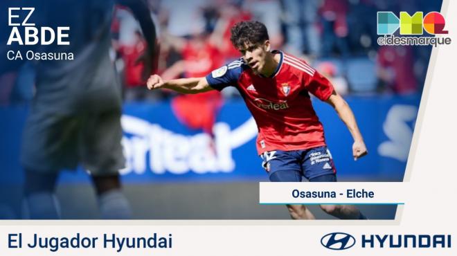 Ez Abde, Jugador Hyundai del Osasuna-Elche.