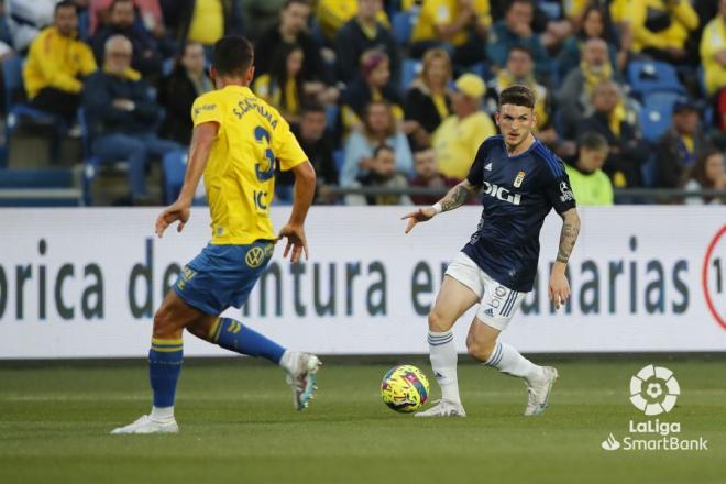 Viti Rozada, en el UD Las Palmas - Real Oviedo (Foto: LaLiga).