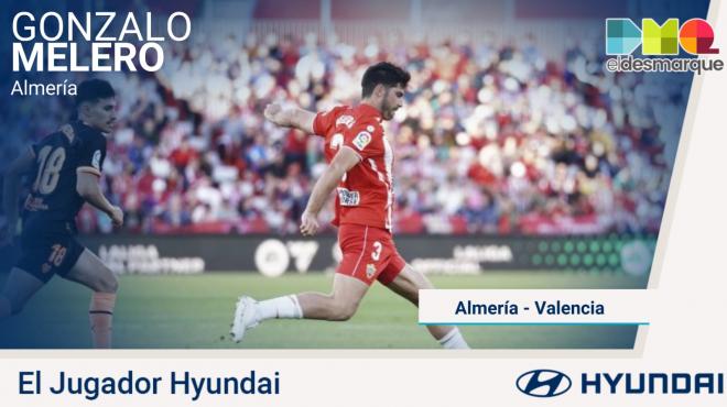 Gonzalo Melero,Jugador Hyundai del Almería-Valencia