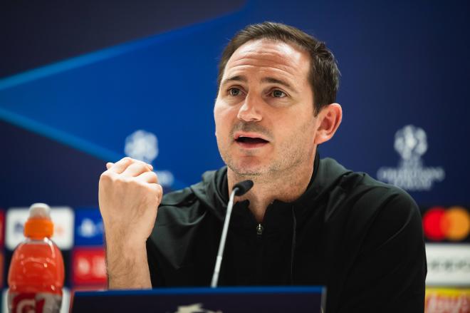 Lampard, en rueda de prensa del Chelsea (FOTO: Cordón Press).