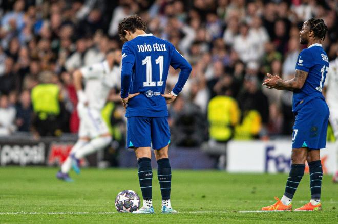 Joao Félix se lamenta en el Real Madrid-Chelsea (Foto: Cordon Press).