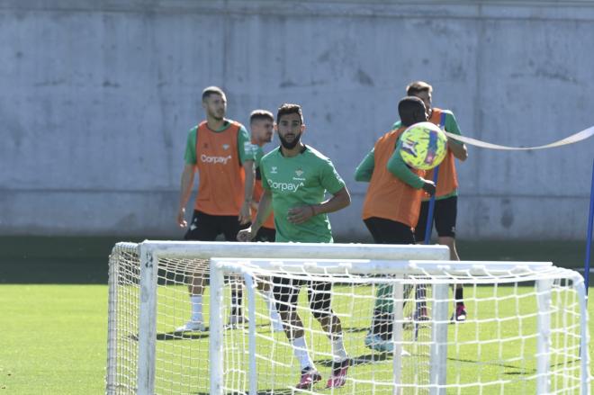 Montoya, durante la sesión del miércoles (Foto: Kiko Hurtado).