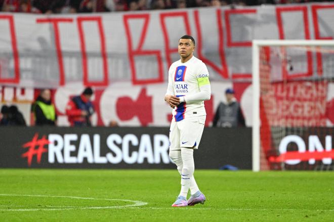 Kylian Mbappé en el partido de vuelta en Munich (Foto: Cordon Press).