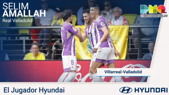 Amallah, Jugador Hyundai del Villarreal - Real Valladolid.