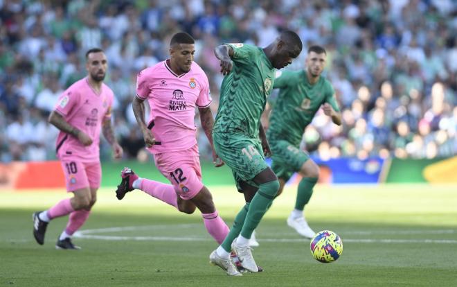 Luiz Henrique en el último Betis-Espanyol en el Benito Villamarín (foto: Kiko Hurtado).