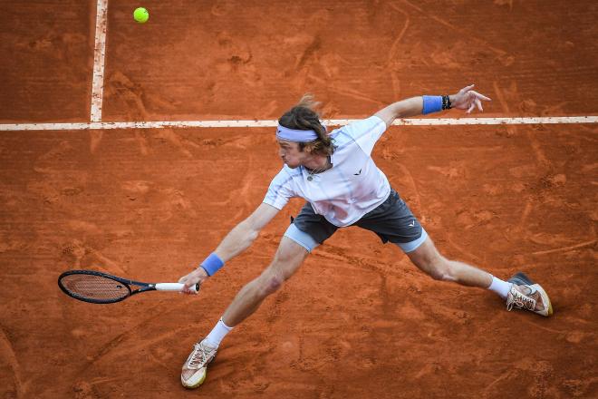 Andrey Rublev, en la final del Masters 1.000 de Montecarlo (Foto: Cordon Press).