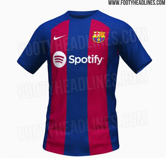 Camiseta Barcelona 2022-23. Fuente: Footy Headlines