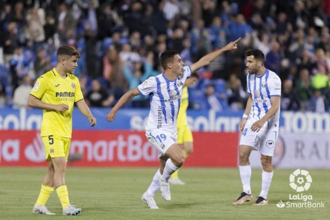 Jon Karrikaburu marcó al Villarreal B su primer gol con el Leganés (Foto: LaLiga).