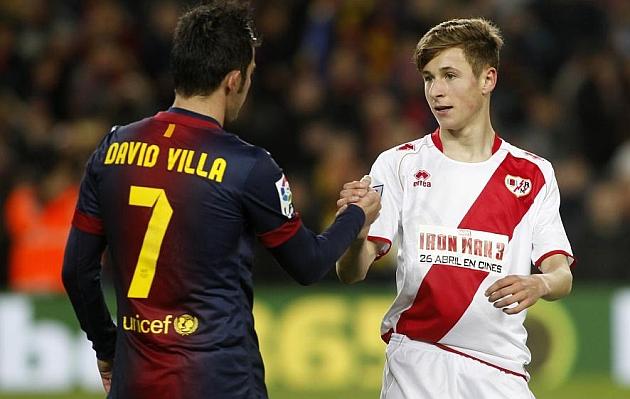 Isi Gómez debutó con 17 años en el Camp Nou con el Rayo de Paco Jémez (Foto: Marca)