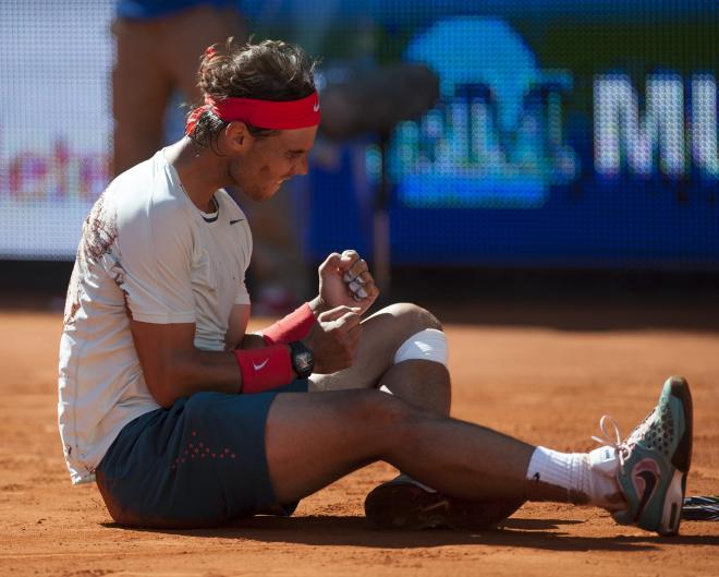 Rafa Nadal celebra el título de Madrid en 2013 ante Wawrinka (Foto: Cordon press)