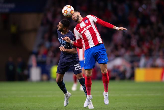Atlético de Madrid contra el Manchester City en el Metropolitano durante la Champions League de 2022 (Foto: Cordon Press).