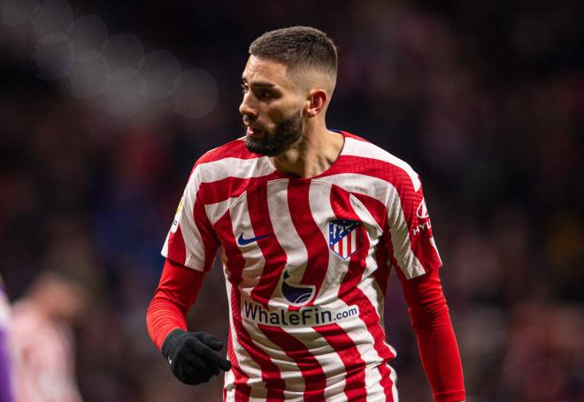 Yannick Carrasco, en un partido con el Atlético de Madrid (Foto: Cordon Press).