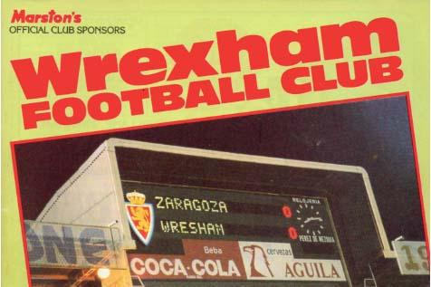 Programa del Wrexham - Real Zaragoza