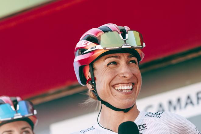 Mavi García es la ciclista número uno de España, ya que ha conquistado los últimos seis campeonatos nacionales (Foto: Twitter LaVueltaFem).
