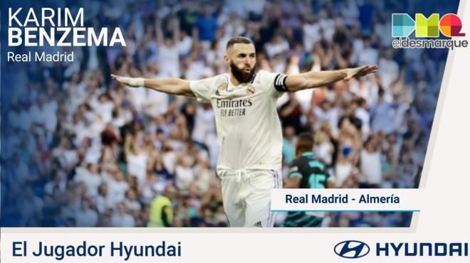 Benzema Jugador Hyundai Real Madrid-Almeria