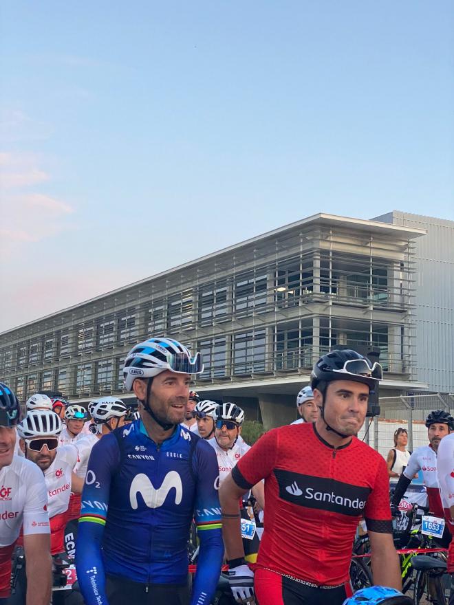 Alejandro Valverde y Javier Gómez Noya