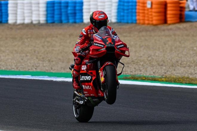 Pecco Bagnaia, en el GP de España en Jerez (Foto: Cordon Press).