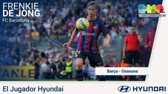 Frenkie de Jong, Jugador Hyundai del Barcelona-Osasuna.