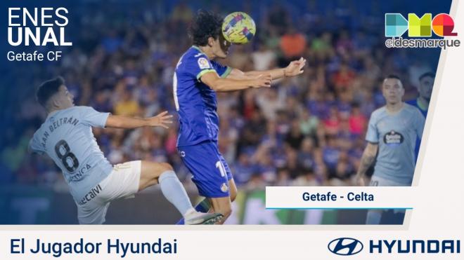 Enes Unal, Jugador Hyundai del Getafe-Celta.