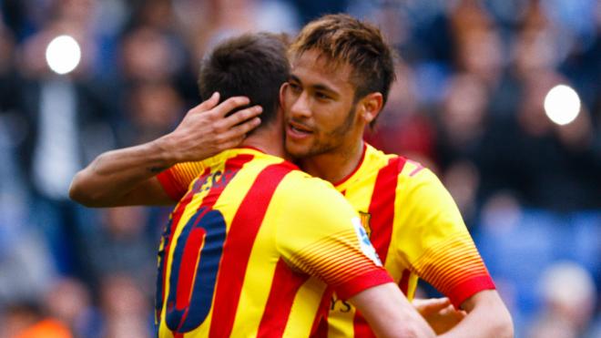 Messi y Neymar en su etapa en Barcelona