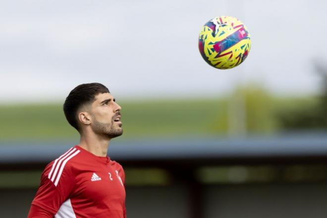 Nacho Vidal en un entrenamiento (Foto: CA Osasuna).