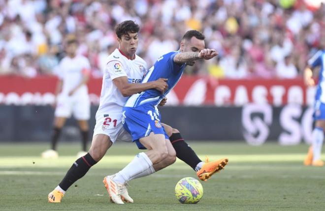 Óliver Torres, ante el Espanyol (Foto: Kiko Hurtado)