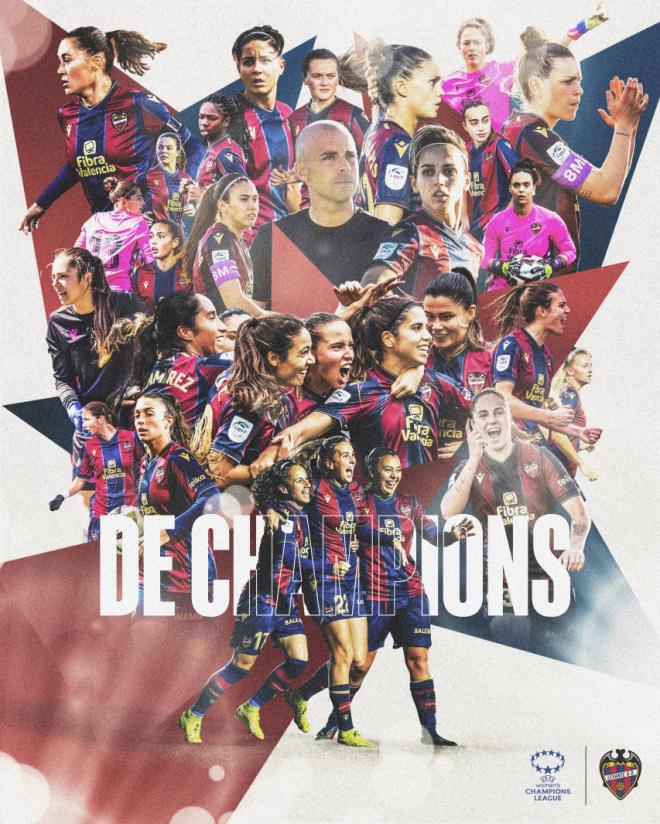 El Levante UD Femenino se clasifica como equipo de Champions.