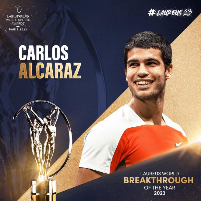 Carlos Alcaraz, premio Laureus 2022.